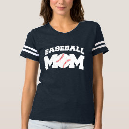 Camiseta Mamá del béisbol divertida y linda