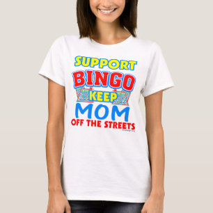 Camiseta Mamá del bingo de la ayuda divertida