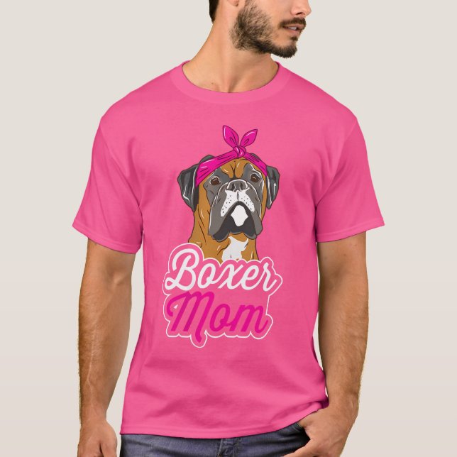 Camiseta Mamá del Boxer de Mujeres (Anverso)