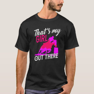 Camiseta Mamá del caballo de la Carreras del barril que es