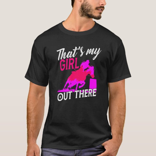 Camiseta Mamá del caballo de la Carreras del barril que es  (Anverso)