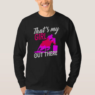 Camiseta Mamá del caballo de la Carreras del barril que es 