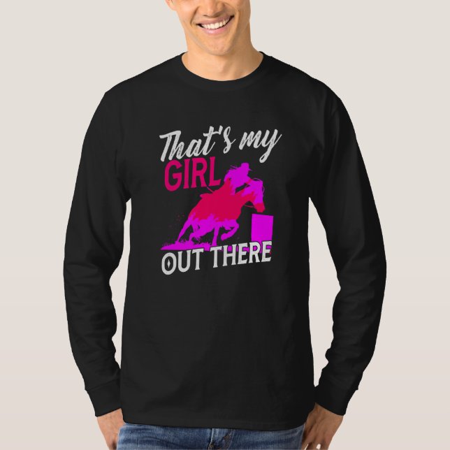 Camiseta Mamá del caballo de la Carreras del barril que es  (Anverso)