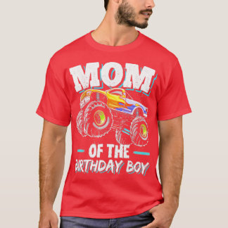 Camiseta Mamá del Camión Monstruo de Cumpleaños