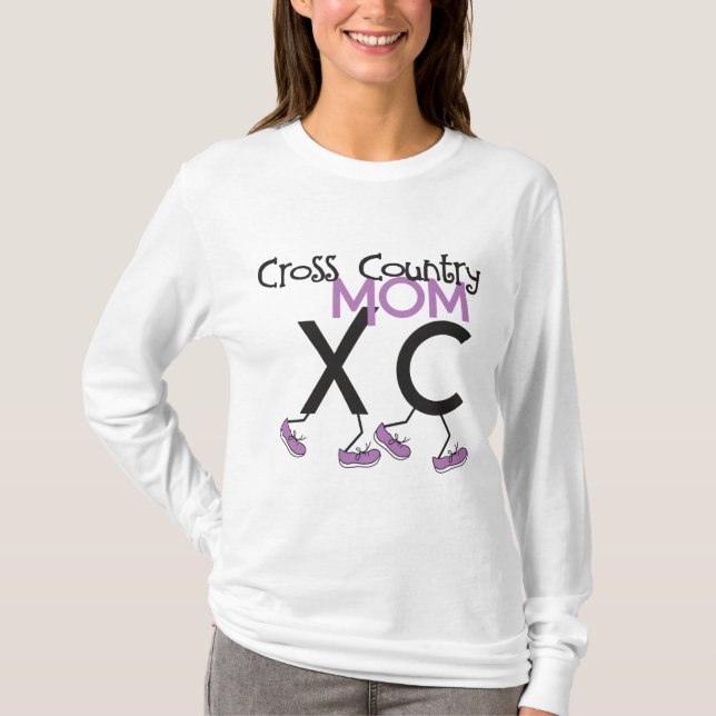 Camiseta Mamá del campo a través - madre del corredor XC (Anverso)