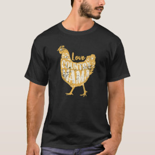 Camiseta Mamá del Campo Ama Lindo Distressed Granja de Poll