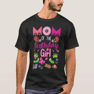 Camiseta Mamá Del Chica De Cumpleaños Bug Insect Fiesta De 