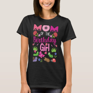 Camiseta Mamá Del Chica De Cumpleaños Bug Insect Fiesta De 