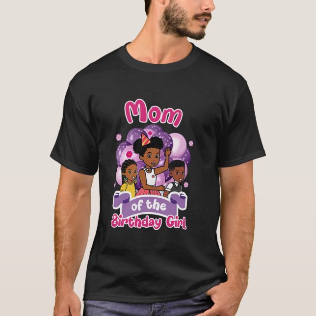 Camiseta Mamá del Chica de cumpleaños Gracie's Corner Bday  (Anverso)