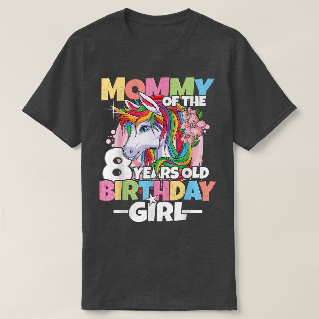 Camiseta Mamá del chica de cumpleaños - hija de cumpleaños  (Diseño del anverso)