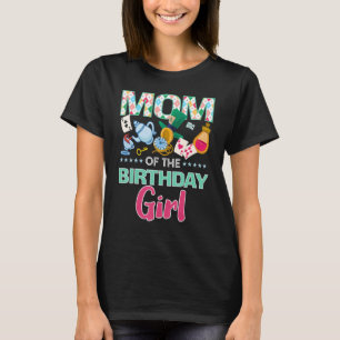 Camiseta Mamá Del Chica De Cumpleaños Onederland Pink Verde