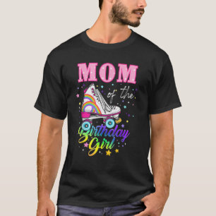 Camiseta Mamá del Chica de cumpleaños Roller Skate Fam de c