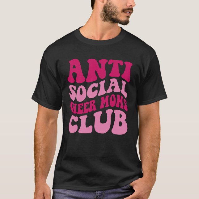 Camiseta Mamá del club anti social anima a mamá diciendo a  (Anverso)