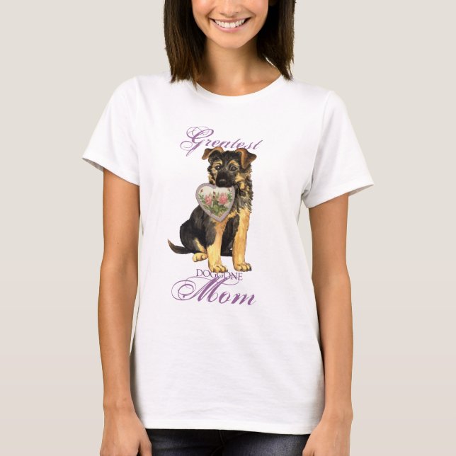 Camiseta Mamá del corazón de GSD (Anverso)