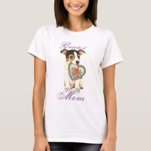 Camiseta Mamá del corazón de Jack Russell Terrier