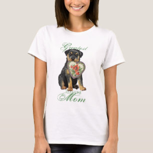 Camiseta Mamá del corazón de Rottweiler