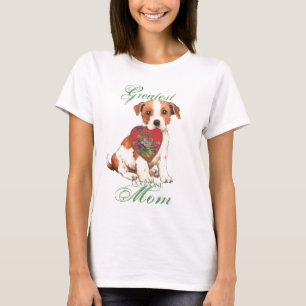 Camiseta Mamá del corazón de Russell Terrier del párroco