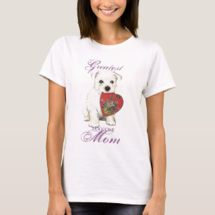 Camiseta Mamá del corazón de Westie