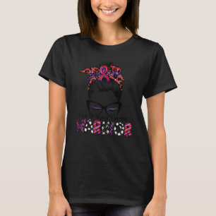 Camiseta Mamá Del Crónico Guerrero De La Migraña Messy Bun 