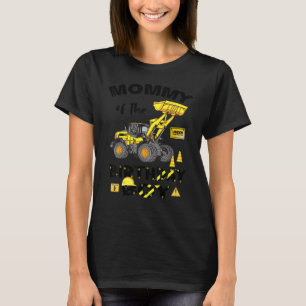 Camiseta Mamá Del Cumpleaños Construcción Cumpleaños Sí