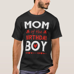 Camiseta Mamá del cumpleaños cute fiesta familiar