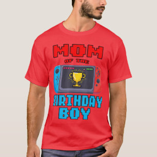 Camiseta Mamá del cumpleaños del chico de videojuegos Cumpl