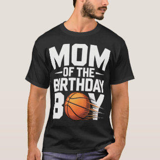 Camiseta Mamá Del Cumpleaños Del Niño Fiesta De Baloncesto