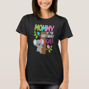 Camiseta Mamá Del Cumpleaños Familia De Chicas De Koala B
