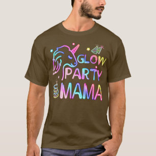 Camiseta Mamá Del Cumpleaños Familia De Chicas Unicornios