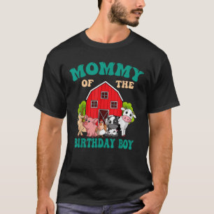 Camiseta Mamá Del Cumpleaños Niño Granja Familia Animal