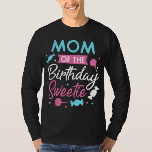 Camiseta Mamá Del Cumpleaños Sweetie Candy Bday Fiesta Moth