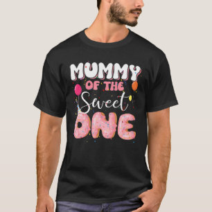Camiseta Mamá Del Cumpleaños Un Oro Primera Familia B-Da