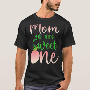 Camiseta Mamá Del Cumpleaños Un Peach Primera Fama De Fruta