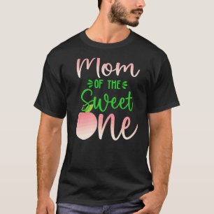 Camiseta Mamá Del Cumpleaños Un Peach Primera Fama De Fruta