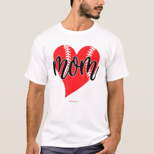 Camiseta Mamá del Día de la Madre en el Campo de Ball