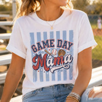 Mamá del día del juego de béisbol Retro Varsity