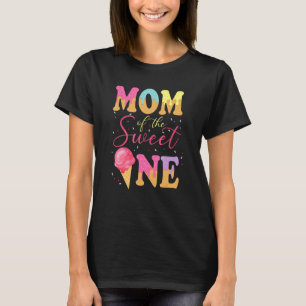 Camiseta Mamá Del Dulce Un Cumpleaños Crema De Hielo Sweeti