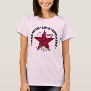 Camiseta Mamá del ejército de la dedicación de la fuerza
