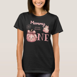 Camiseta Mamá del Espeluznante Uno Pinkoween Retro Fantasma
