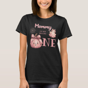 Camiseta Mamá del Espeluznante Uno Retro Fantasma Rosa