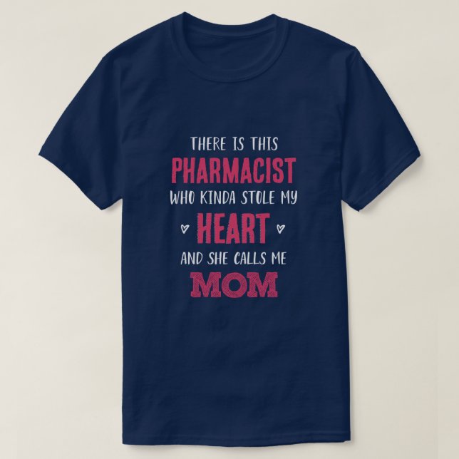 Camiseta Mamá del Farmacéutico (Diseño del anverso)