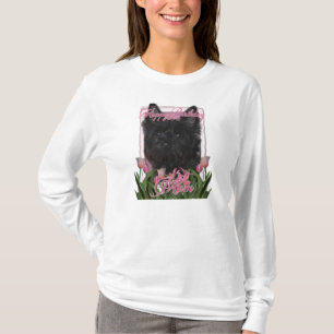 Camiseta Mamá del feliz cumpleaños - mojón - negro - Ros