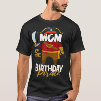 Camiseta Mamá Del Fiesta Del Mapa Del Tesoro De Niños Pirat