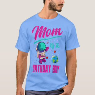 Camiseta Mamá Del Fiesta Espacial De Cumpleaños Planeta Ast