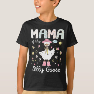 Camiseta Mamá del ganso tonto cumpleaños niña familia