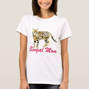 Camiseta Mamá del gato de Bengala