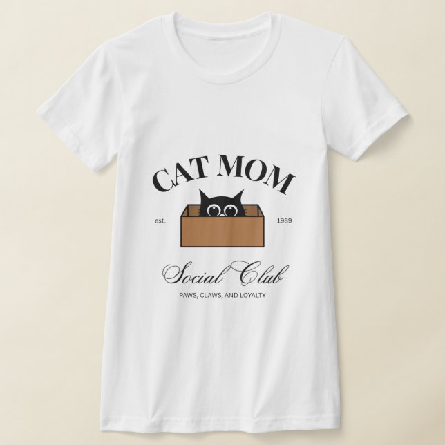 Camiseta Mamá del gato lindo - Mascota, animales, perros, g (Distribución)