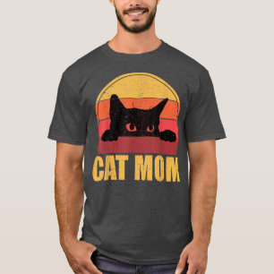Camiseta mamá del gato, madre del gato t, gato del día de l