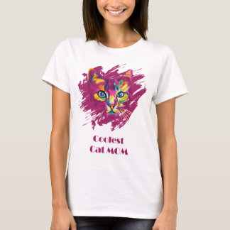 Camiseta Mamá del gato más fría