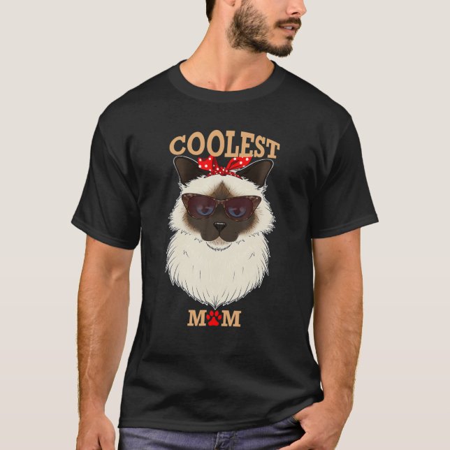 Camiseta Mamá del gato más fría de Birman Cat Mom I Birman  (Anverso)
